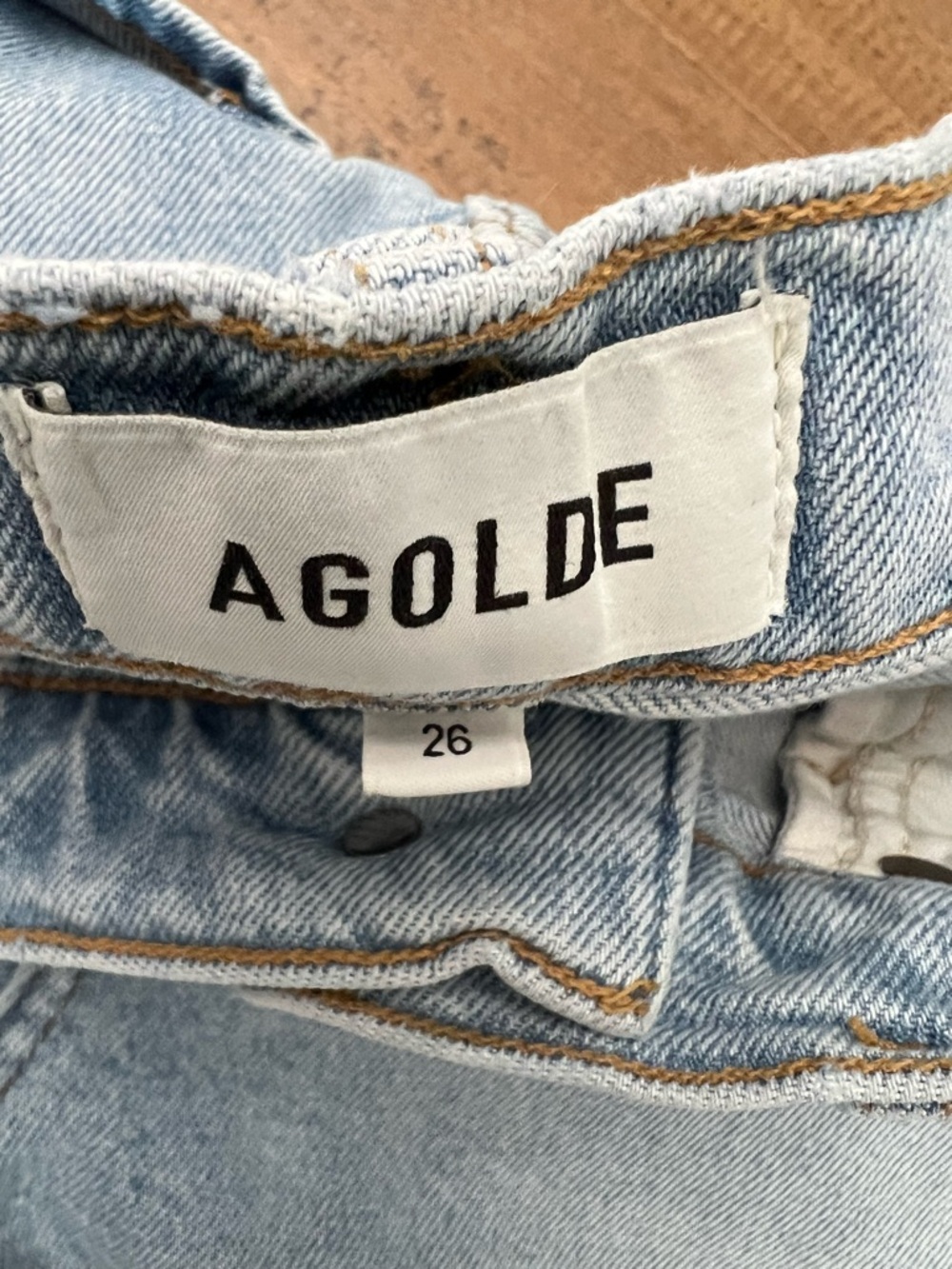 Agolde Ren High Rise Wide Leg Jeans in Beam 26 - Picture 9 of 12